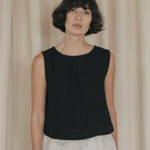 Gillian Stevens Finley Top in Noir, Size 1